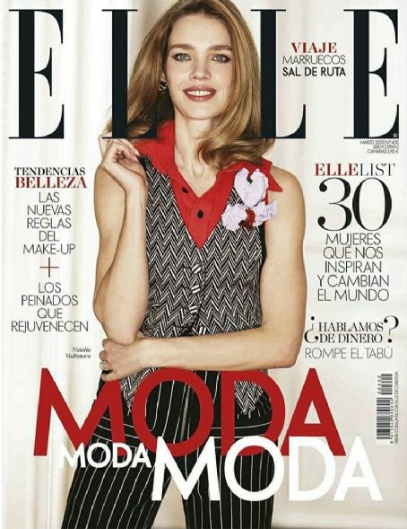 Natalia Vodianova, Elle Magazine March 2020 Cover Photo - Spain