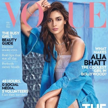 Alia Bhatt, Vogue Magazine February 2017 Cover Photo - India