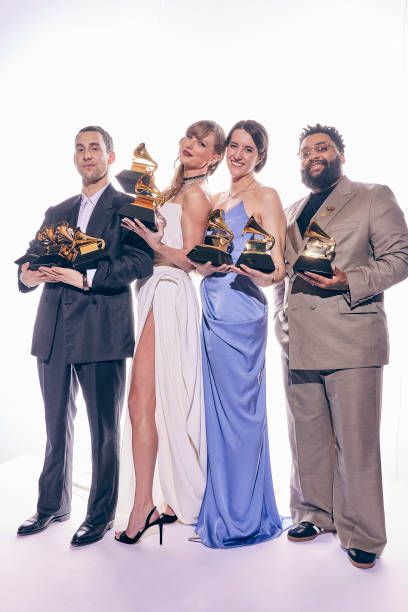 Jack Antonoff, Taylor Swift, Laura Sisk and Sam Dew - The 66th Annual Grammy Awards (2024)