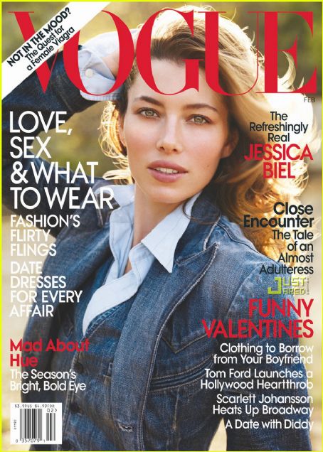 Jessica Biel, Vogue Magazine February 2010 Cover Photo - United States