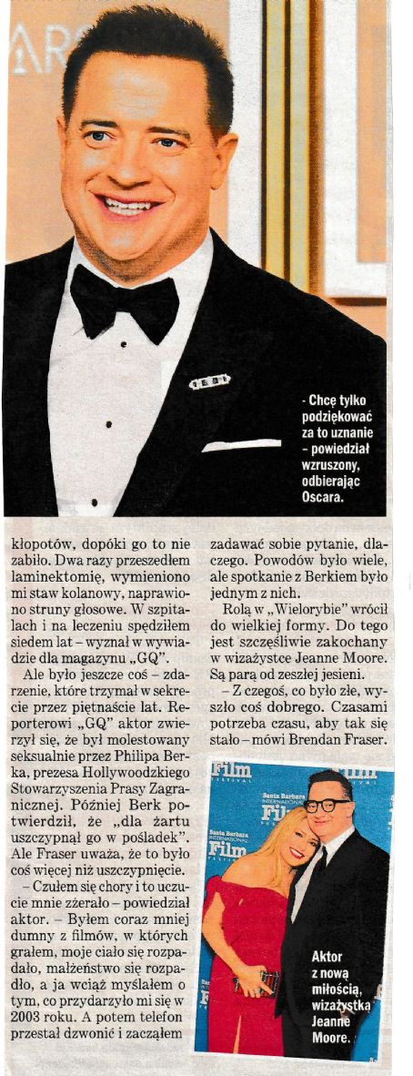 Brendan Fraser - Rewia Magazine Pictorial [Poland] (5 April 2023)