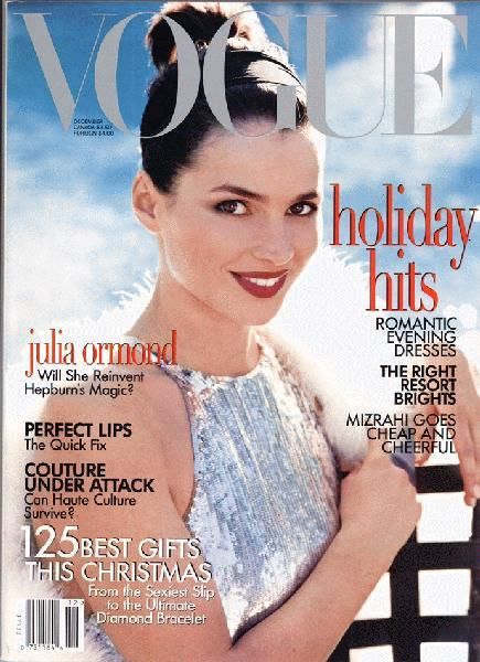 Vogue Magazine [United States] (December 1995) Magazine Cover Photos ...