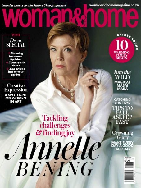 Annette Bening, Woman & Home Magazine April 2024 Cover Photo - South Africa