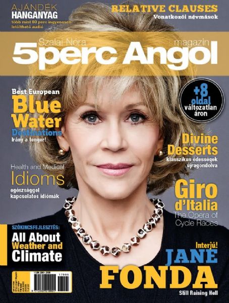 Jane Fonda, 5 Perc Angol Magazine May 2017 Cover Photo - Hungary