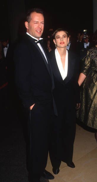 Bruce Willis and Demi Noite - The 48th Annual Golden Globe Awards 1991