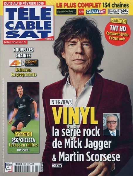 Mick Jagger - Télé Cable Satellite Magazine Cover [France] (13 February 2016)