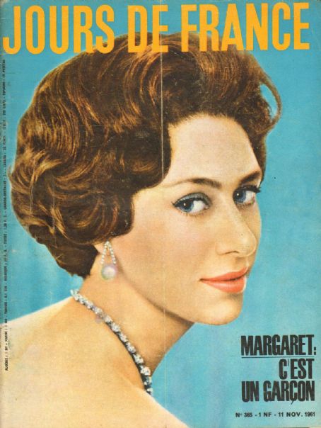 Princess Margaret, Jours de France Magazine 11 November 1961 Cover ...
