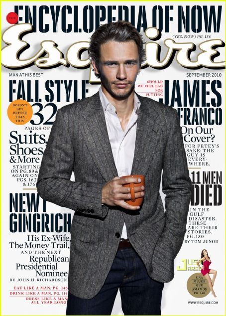 James Franco, Esquire Magazine September 2010 Cover Photo - United States