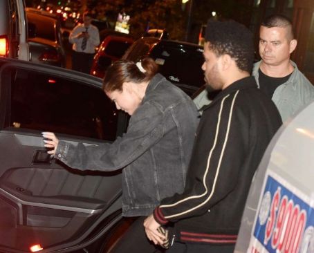 Selena Gomez is seen leaving Boris Jazz Club with The Weeknd in Palermo, Buenos Aires, Argentina March 28, 2017