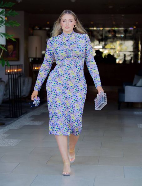 Iskra Lawrence – In a Tanya Taylor Dress