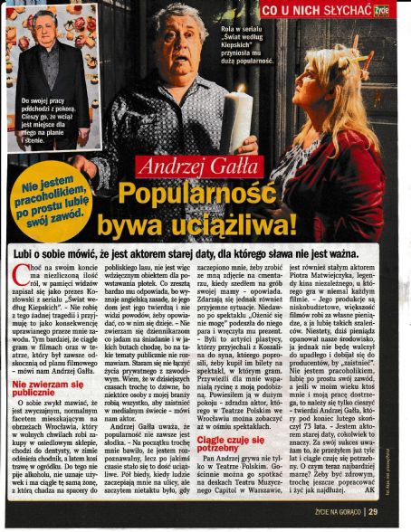 Andrzej Galla - Zycie na goraco Magazine Pictorial [Poland] (3 April 2025)