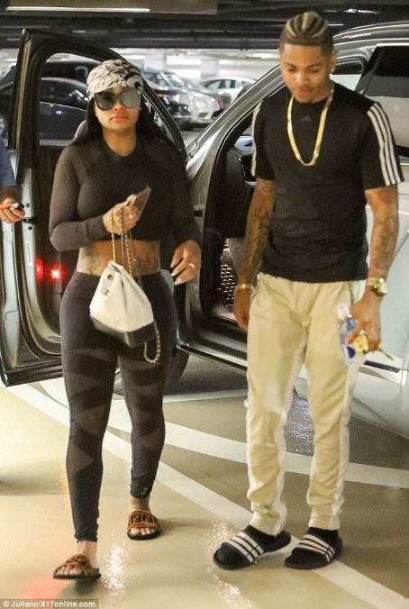 Blac Chyna and Mechie Running Errands in Los Angeles, California - September 12, 2017