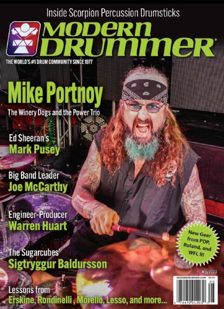 Mike Portnoy Modern Drummer Magazine May 2023 Cover Photo United States