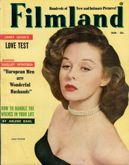 Susan Hayward, Filmland Magazine March 1953 Cover Photo - United States