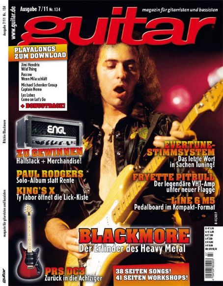 Ritchie Blackmore, Guitar Magazine July 2011 Cover Photo - Germany