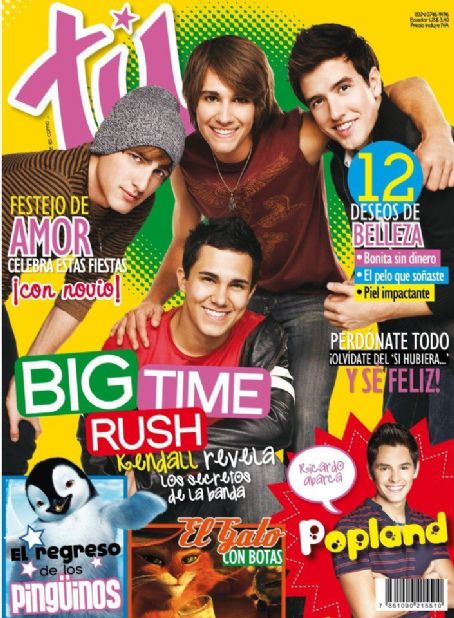 Big Time Rush Magazine Cover Photos - List of magazine covers featuring ...