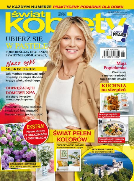 Maja Popielarska, Świat Kobiety Magazine August 2023 Cover Photo - Poland