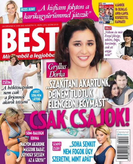 Dorka Gryllus - BEST Magazine Cover [Hungary] (19 August 2015)