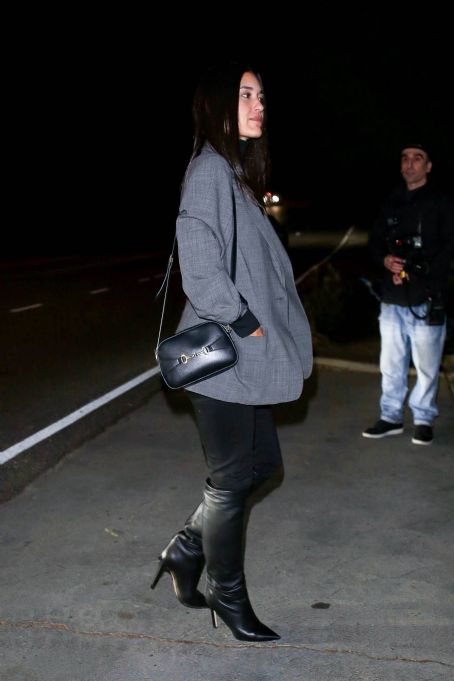 Julia Jones – Makes a quick entry at Jennifer Klein’s holiday party in Brentwood
