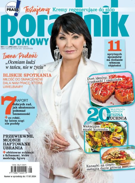 Iwona Pavlovic, Poradnik Domowy Magazine July 2024 Cover Photo - Poland