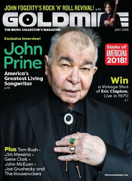 John Prine, Goldmine Magazine July 2018 Cover Photo - United States