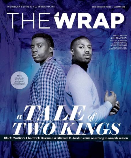 Chadwick Boseman, Michael B. Jordan - The Wrap Magazine Cover [United States] (January 2019)