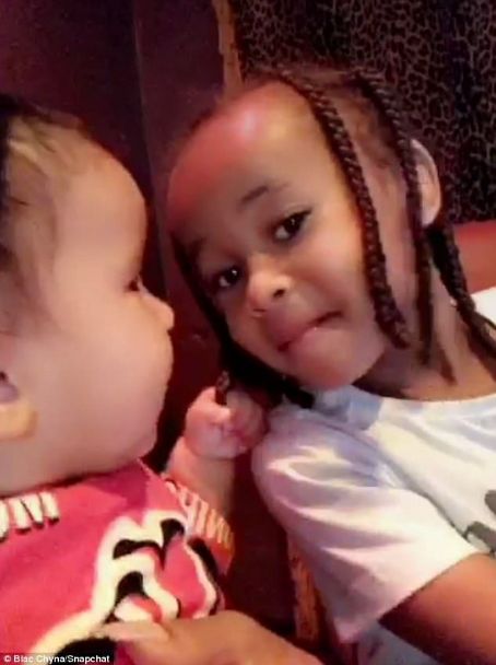 Blac Chyna, King Cairo, and Dream Kardashian Out to Dinner in Los Angeles , California - June 11, 2017