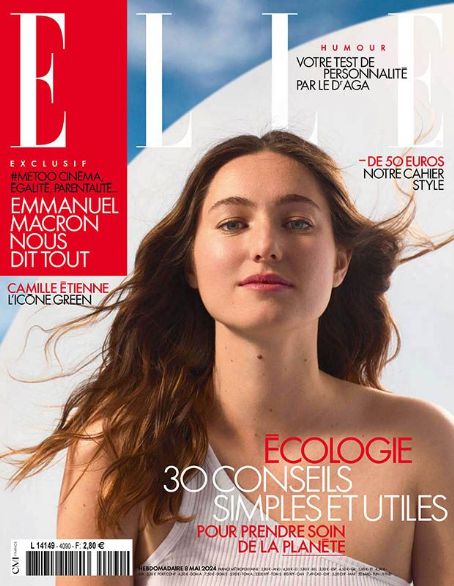 Camille Étienne, Elle Magazine 08 May 2024 Cover Photo - France