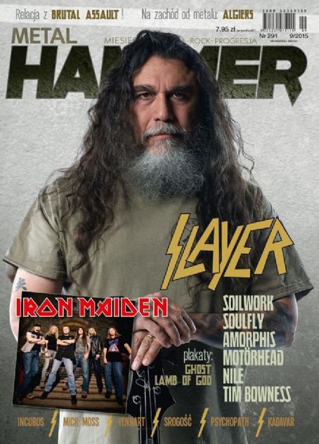 Tom Araya Metalandhammer Magazine September 2015 Cover Photo Poland