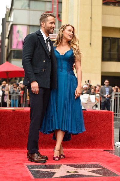 Ryan Reynolds And Blake Lively Ryan Reynolds Honored With Star On The Hollywood Walk Of Fame 