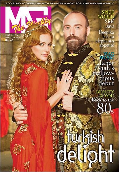 Meryem Uzerli, Halit Ergenç - Mag The Weekly Magazine Cover [Pakistan] (13 July 2013)