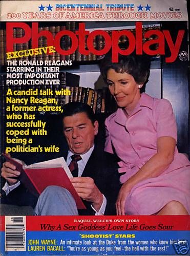 Nancy Reagan Ronald Reagan Ronald Reagan And Nancy Reagan Photoplay Magazine August 1976 3316