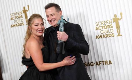 Brendan Fraser and Jeanne Moore - The 29th Annual Screen Actors Guild Awards (2023)