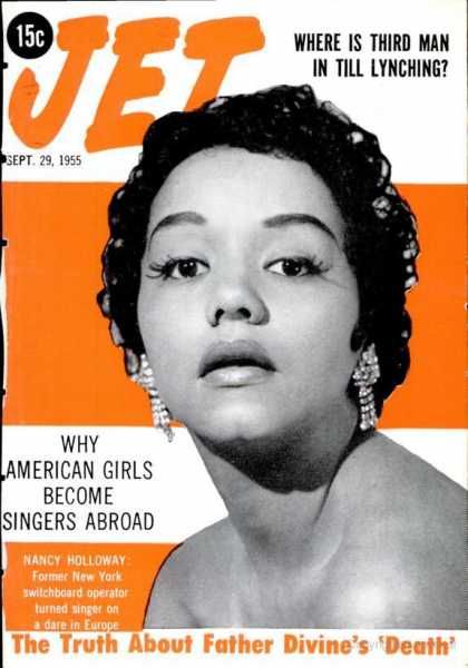 Nancy Holloway, Jet Magazine 29 September 1955 Cover Photo - United States