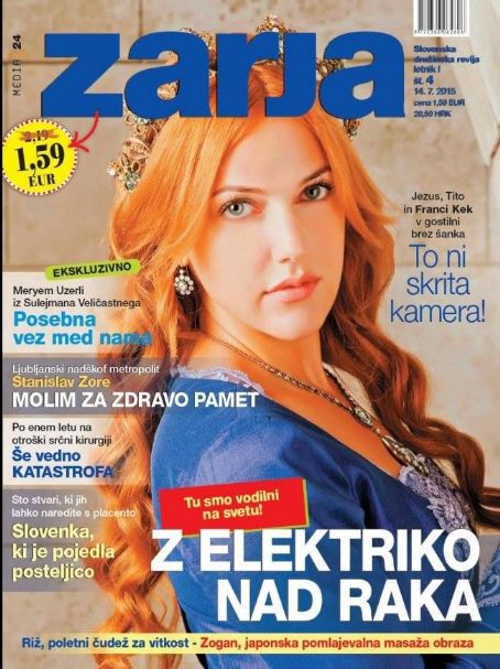 Meryem Uzerli - Zarja Magazine Cover [Slovenia] (14 July 2015)