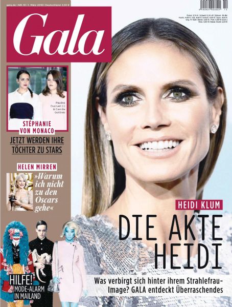 Heidi Klum, Gala Magazine 01 March 2018 Cover Photo - Germany