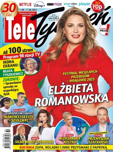 Elzbieta Romanowska, Tele Tydzień Magazine 12 August 2023 Cover Photo ...