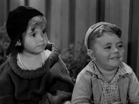 Still of Scotty Beckett and George 'Spanky' McFarland in The Little Rascals (1955)