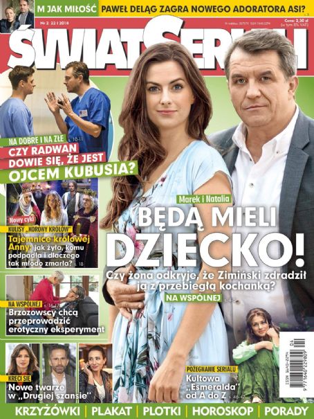 Grzegorz Gzyl Laura Breszka Swiat Seriali Magazine 22 January 2018 Cover Photo Poland