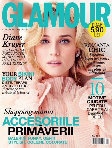 Diane Kruger, Glamour Magazine May 2013 Cover Photo - Romania