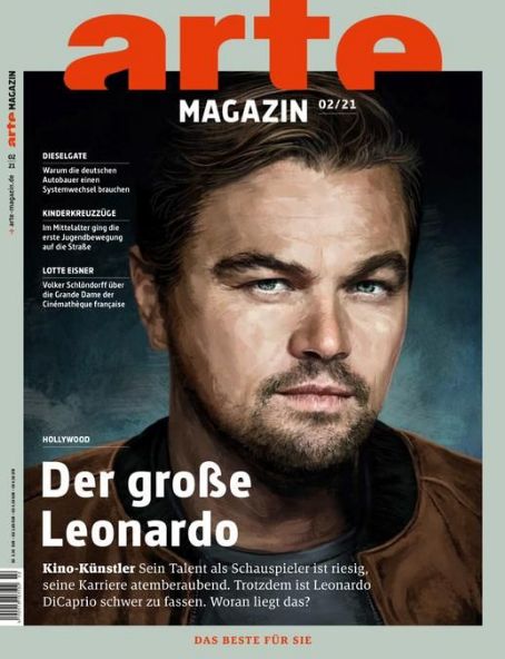Leonardo DiCaprio - arte Magazin Magazine Cover [Germany] (February 2021)