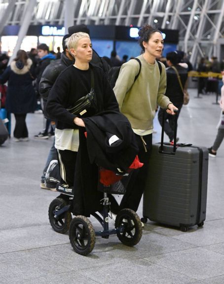Megan Rapinoe – Seen with her partner Sue Bird arriving at JFK Airport in New York