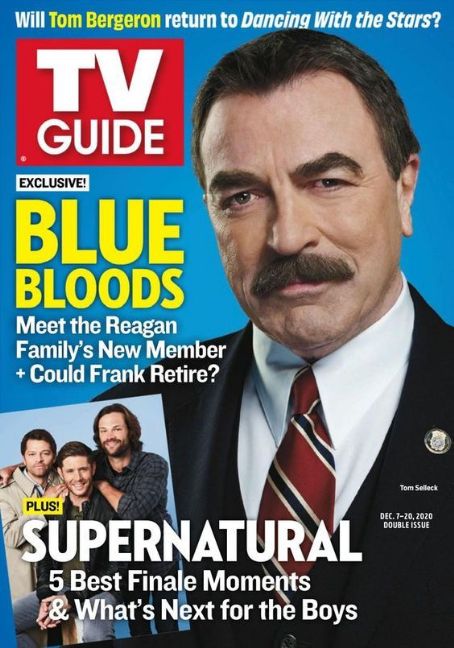 Tom Selleck, TV Guide Magazine 07 December 2020 Cover Photo - United States