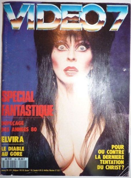 Elvira: Mistress of the Dark - Video 7 Magazine Cover [France] (January 1990)