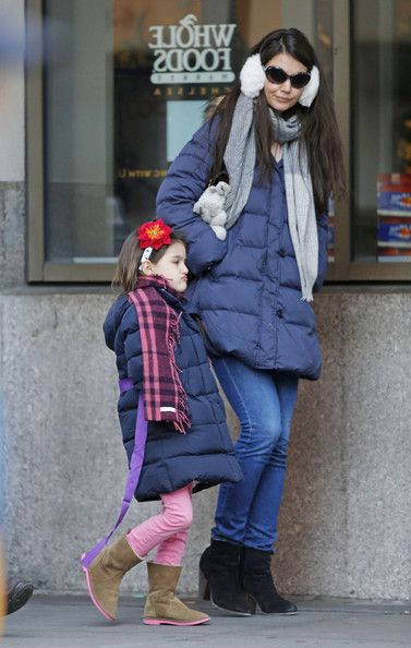 Katie Holmes and Suri Cruise bundle up for a morning out on the town in ...