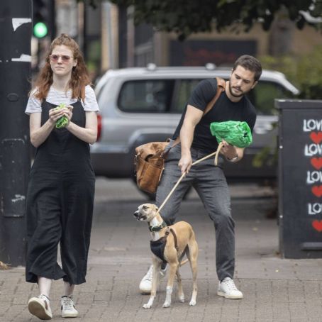 Rose Leslie and Kit Harrington – Out for a walk in North London