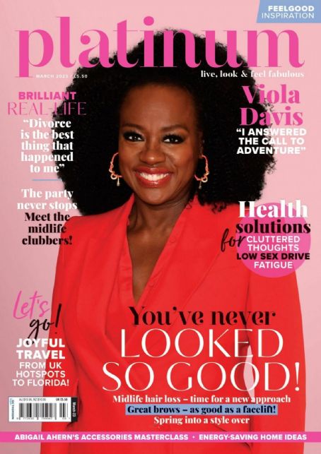 Viola Davis - Platinum Magazine Cover [United Kingdom] (March 2023)