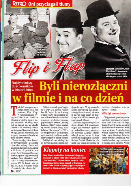 Stan Laurel - Retro Magazine Pictorial [Poland] (July 2017)