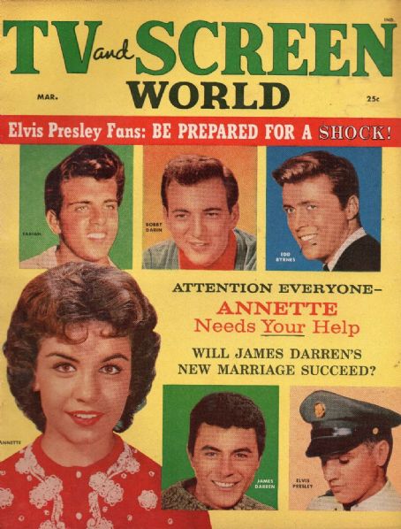 Annette Funicello - Tv And Screen World Magazine Cover [United States] (March 1960)