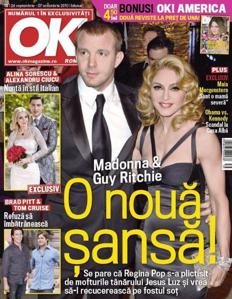 Madonna, Guy Ritchie - OK! Magazine Cover [Romania] (24 September 2010)
